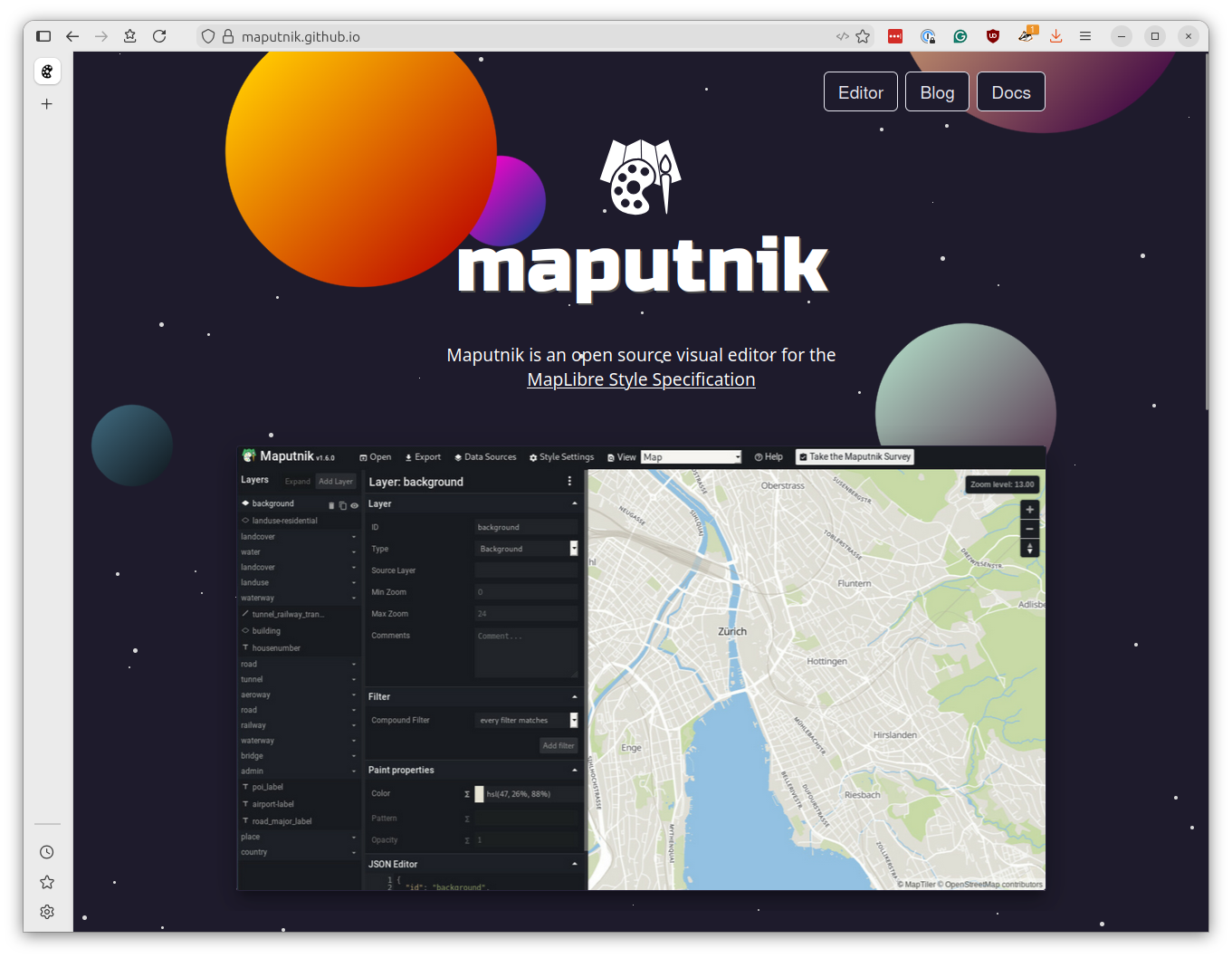 Maputnik visual style editor logo