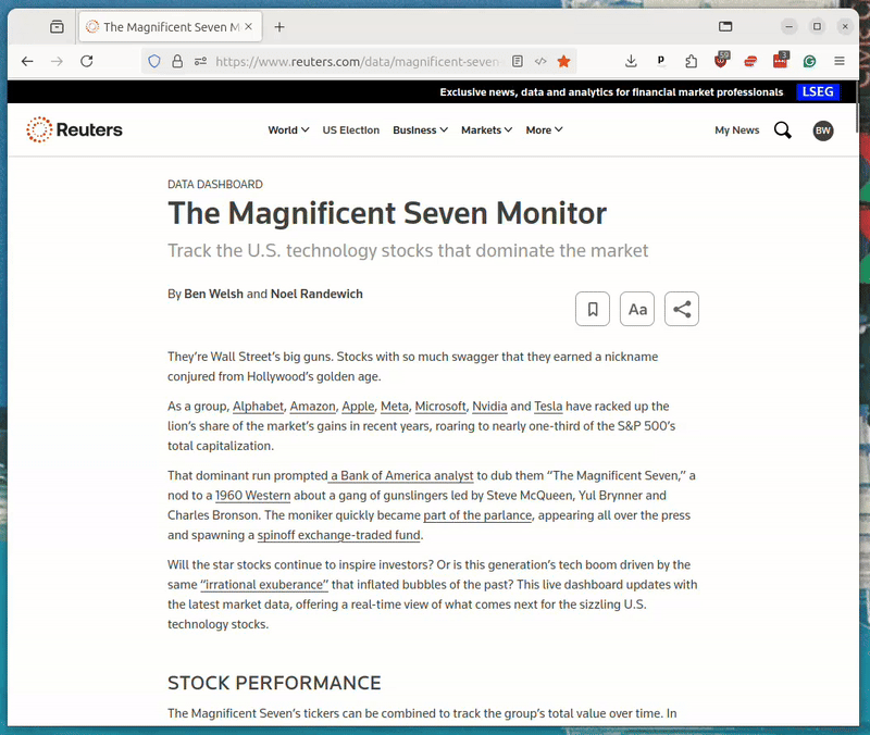 The Magnificent Seven Monitor